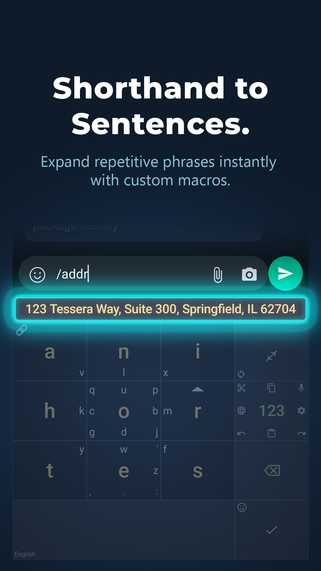 Shorthand to Sentences.